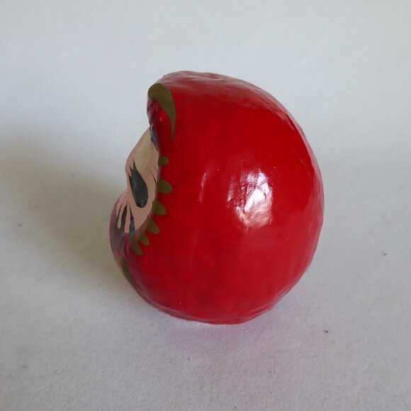 VINTAGE NEW IN BOX JAPAN JAPANESE GOOD LUCK DARUMA PAPER MACHE DOLL - Picture 6 of 9